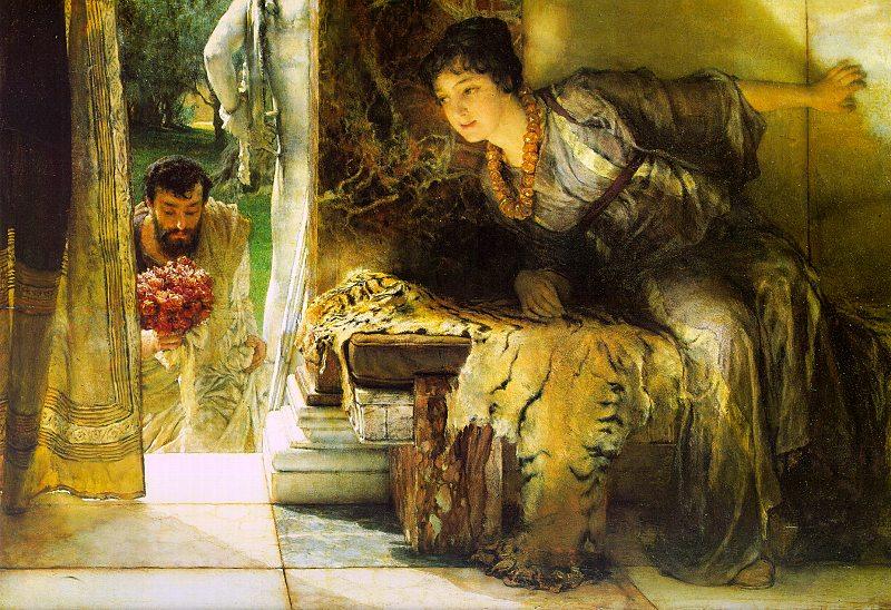 Alma Tadema Welcome Footsteps Sweden oil painting art
